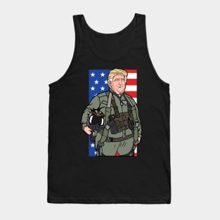 Trump Jet Plane Pilot Tank Top